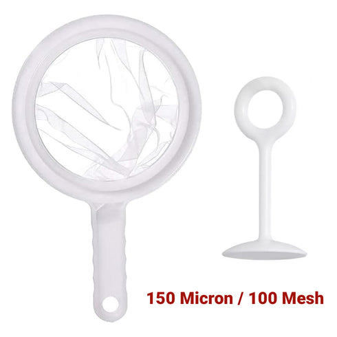 Rosineer Ultra Fine Nylon Strainer / Sieve / Filter with Press Tool - 25, 75, 150 Micron Mesh Options